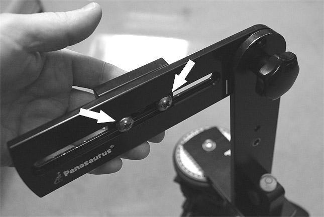 IF you will be mounting a DSLR style camera then place the single 3/8" screw provided into the recessed back side of the camera mounting block as shown