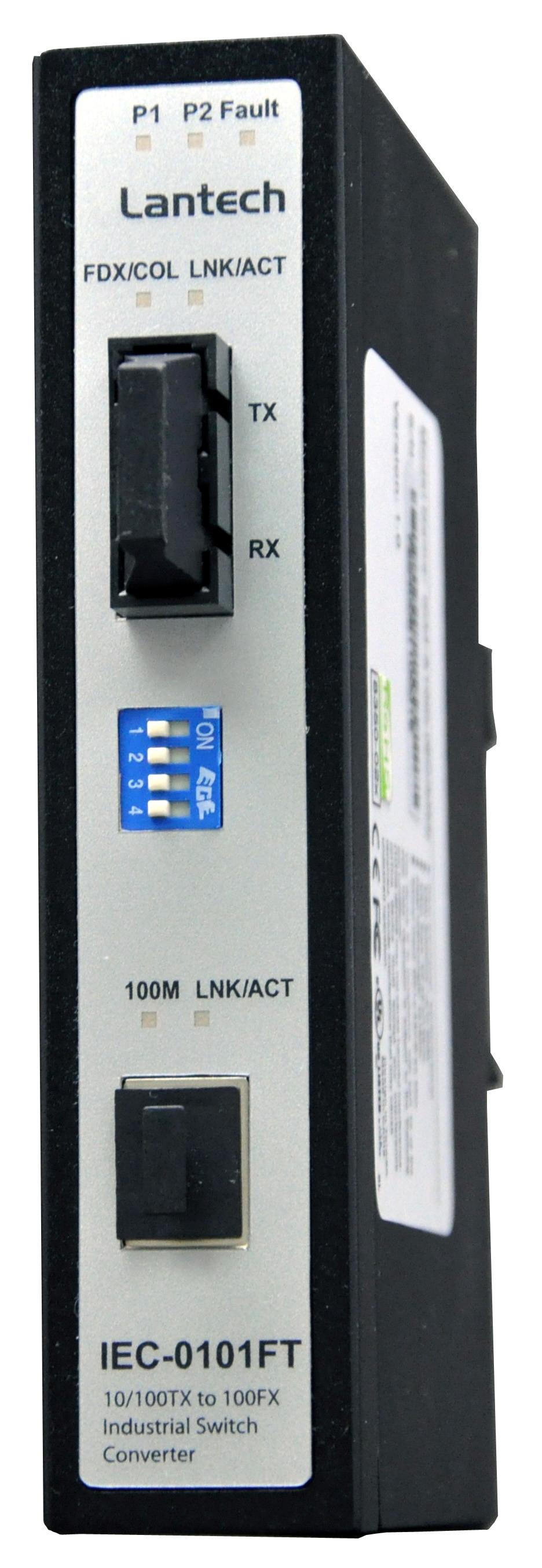 Lantech IEC-0101FT Industrial 10/100TX