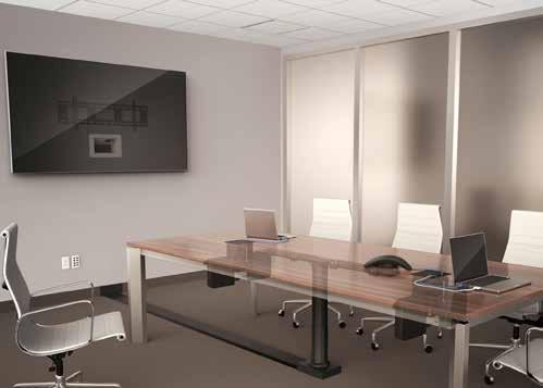 Meeting Room Solutions Integrated Solutions Strategy InteGreat A/V Table Boxes with InteGreat Cable Retractors keep cables protected and organized.