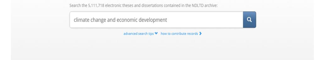 Displayed is the search page of the