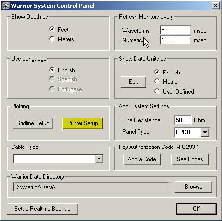 FIG: 52 Control Panel Printer Setup Select Printer Setup FIG: 53 Installed Printers Some of the Windows printers may
