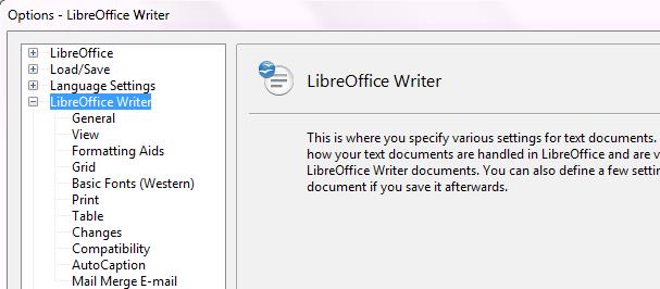 Export Display warning When the LibreOffice Basic option (see above) is not selected, the Display warning option becomes available.