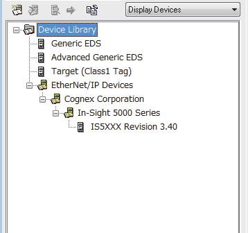 Device Library "Device Library" lists the EtherNet/IP devices added in EtherNet/IP Configuration Tool.