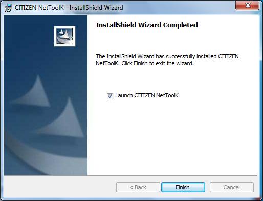 4 NetToolK 5) The screen shown on the right appears. Click Next.