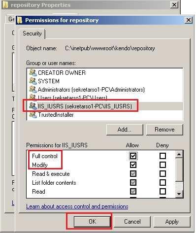 Repository folder Kliknite desnim tasterom miša na Repository folder, izaberite