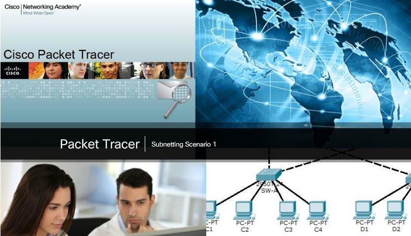 Packet Tracer - Subnetting Scenario 1 In this activity, you are given the network address of 192.168.100.0/24 to subnet and provide the IP addressing for the network shown in the topology.