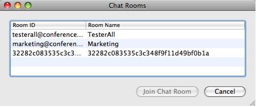 Bria 3 for Mac User Guide Enterprise Deployments 4.4 Chat Rooms Chat rooms are set up to allow the same group of people to have a group IM session, usually on a regular basis.