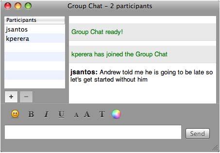You can only use chat rooms if your system administrator has set up chat rooms and added you as a member. Chat rooms are only available on XMPP accounts. 1.