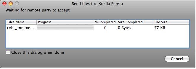 4.6 Sending and Receiving Files Sending Files Bria 3 for Mac User Guide Enterprise Deployments If you have an XMPP account, you can send files to another contact who has a Jabber address (meaning