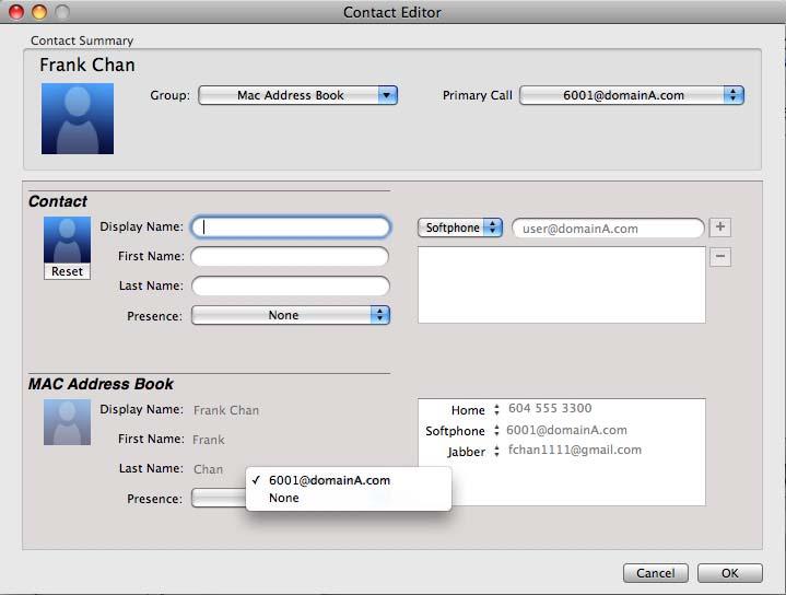 Populating from the Mac Address Book Bria 3 for Mac User Guide Enterprise Deployments You can populate the Bria contact list by pulling in the contacts from your Mac Address book.