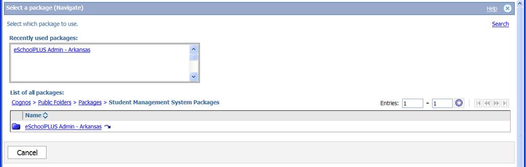 From the Cognos Connection screen, open Query Studio. 2.