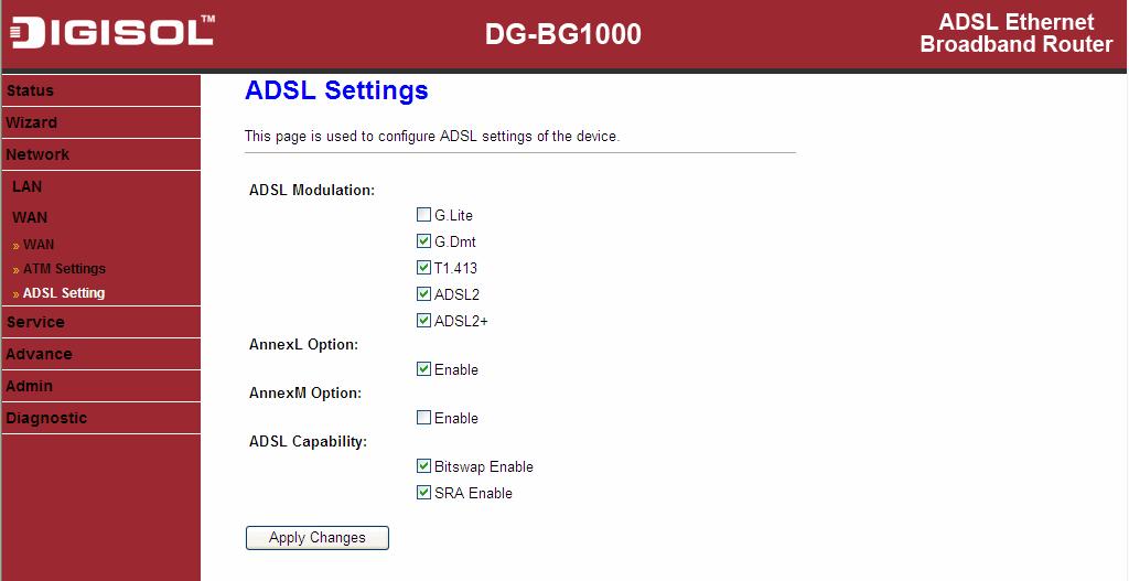 3.5 Service In the navigation bar, click Service. The Service page contains DNS, Firewall, UPNP, IGMP Proxy, TR-069, and ACL options. 3.5.1 DNS Domain Name System (DNS) is an Internet service that translates the domain name into IP address.