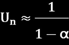 1: Let α=n/b be the loading density of a hash table