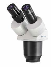 Stereo microscope heads Features To enable the highest level of flexibility for your special requirements and applications, we have a large selection of stereo microscope heads, universal stands and