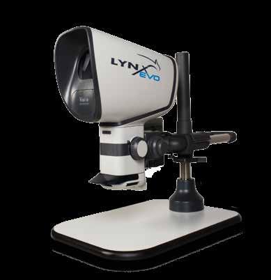 Power your productivity Lynx EVO is a high productivity stereo microscope without eyepieces, powering your productivity through stunning 3D imaging.