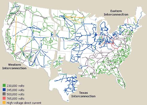 US Power Grid http://images.encarta.msn.