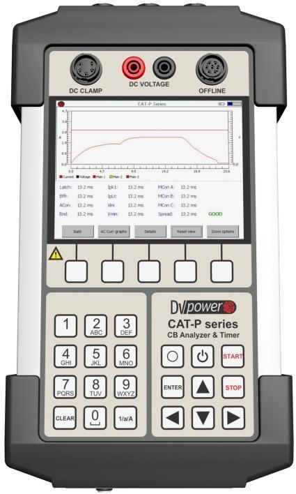 Circuit Breaker Analyzer & Timer CAT-P Simple and easy to operate Lightweight On-line measurement (First trip test) Off-line measurement 3 timing channels (3 x 1) for main contacts DC voltage