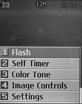 Selected Camera Options 104