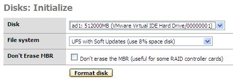 4.3.2 Formatting a Disk IMPORTANT NOTE If you have an existing disk with existing data on it - DO NOT FORMAT THE DISK, it WILL erase all the data.