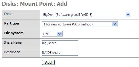 4.6.5 Create the mount point Once the RAID array is formatted, all that is left is to mount the array.