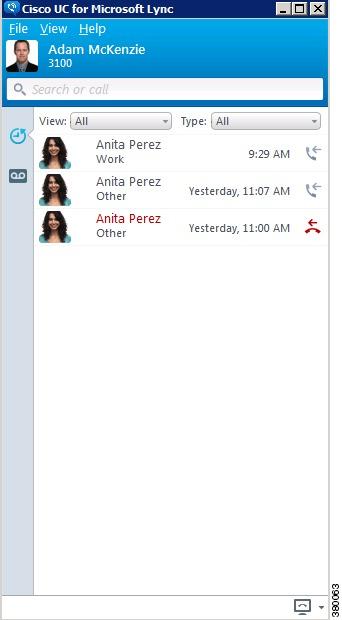 Hub Window Get started with Cisco UC Integration for Microsoft Lync Places the current call on hold. Transfer Provides options to transfer the call to a different number.