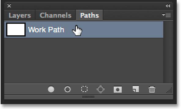 Note, though, that the Stroke Path With Brush icon becomes unavailable while the path is hidden.