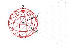 either the radius or the diameter. b. Select the Sphere command.
