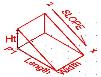 (P1) d. Specify corner or [Cube/Length]: type coordinates for the opposite corner or pick location with the cursor. (P2) e.