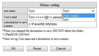 Enter the title and write a memo in the [Memo Edit] screen that will be displayed under the new user name. Folder to save memos: (Folder name: [Order No.]) When memos are registered, the [Order No.