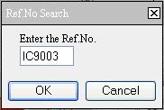 Saving of memos: Memos will be saved as memo files that will be generated in the folder designated in the [Memo Setting] screen. Searched for Ref. No. will blink.