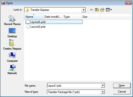 pdz) 1 When there are pdz) within the folder containing PtTrExp.exe, click Browse.