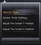 English Default Vehicle Brand Settings System Mode Settings Small