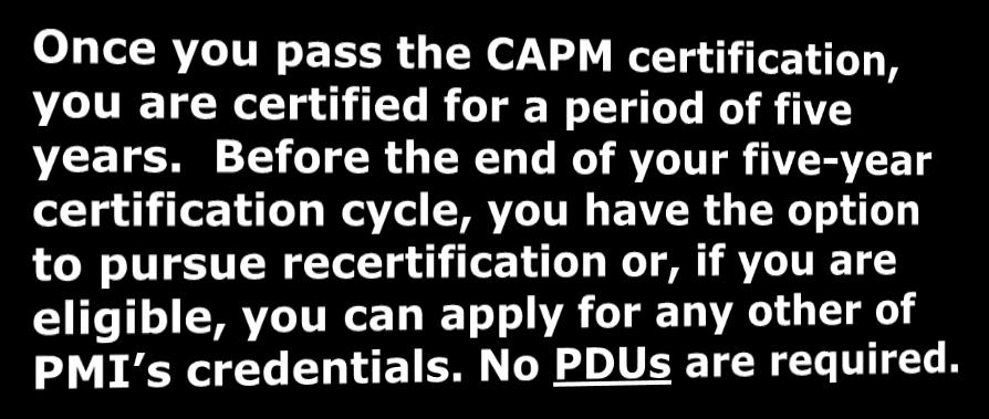 maintain your credentials.