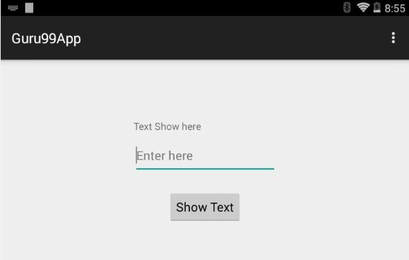 Start your first test with Selendroid This section is a step by step guide to create your first test script using Selendroid Suppose we have an Android application under test name Guru99App.
