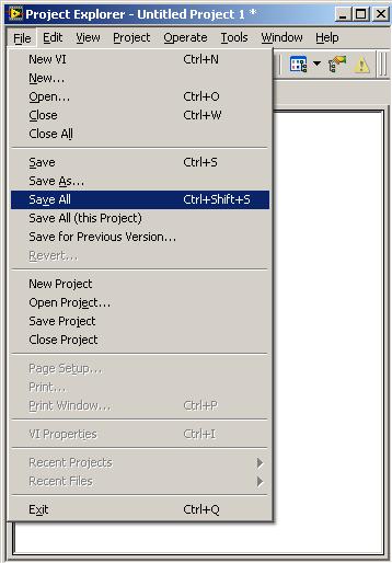 8. In the Project Explorer, click File Save All. 9.