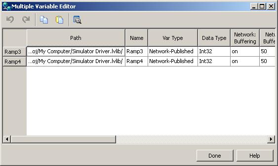 2. In Create Bound Variables, expand the project tree beneath Project Items until all the folders beneath OPC1 are visible.