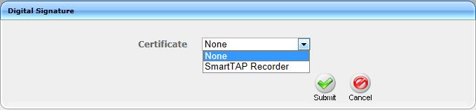 Call Recording Solution Figure 6-29: Digital Signature If a user 'optionally' chooses to add a Digital Signature during