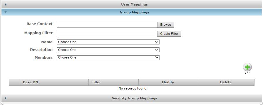 To configure Group Mappings: 1.