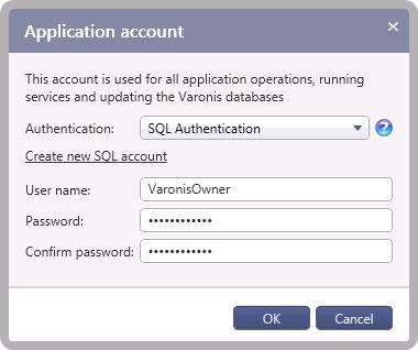 Set the following parameters: Authentication - Select the authentication method: Windows Authentication SQL Authentication Note: On distributed systems, SQL authentication must be selected.