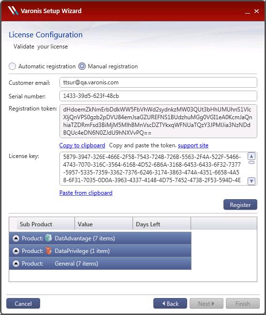7. Copy this number into the License Key field on the License Configuration page. c.