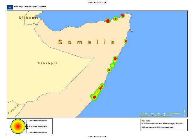 Total Skiff Density Study - Somalia Total Skiff Density Study - Somalia 7/00 Less dense area of skiffs More dense area