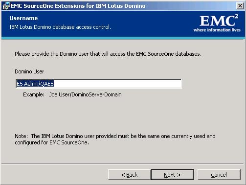 Installing Email Management Support 6. Type the name of Worker Services host computer on which the EMC SourceOne Web Services software is installed.