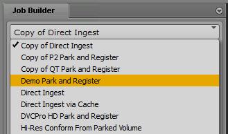 Note that the source folder name is carried through to the final Interplay folder name and to the parking storage folder name.