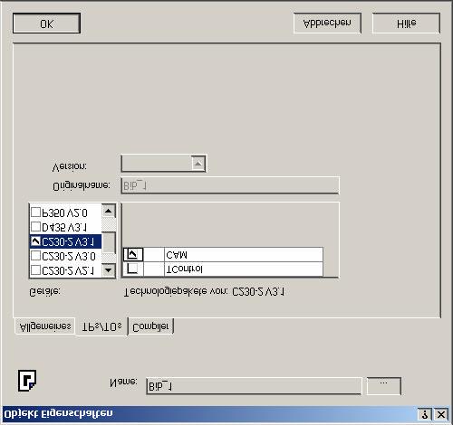 3. Open the TPs/TOs menu in the Properties window. Select the Simotion device here ( C230-2 V3.