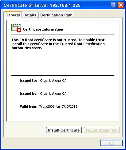 Figure 20-2 Certificate Information 20.3 Enabling LDAP SSL Certificate Verification By default, the certificate verification feature is disabled.