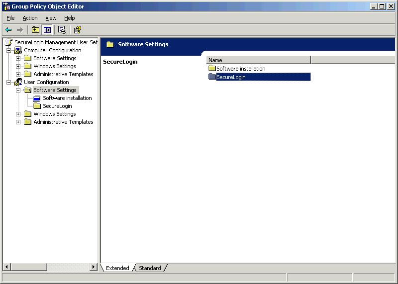 8 In the SecureLogin management interface, select the Preferences tab.