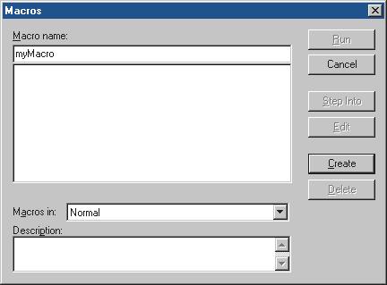 Creating and running macros ArcCatalog comes with Visual Basic for Applications (VBA). VBA is not a standalone program.