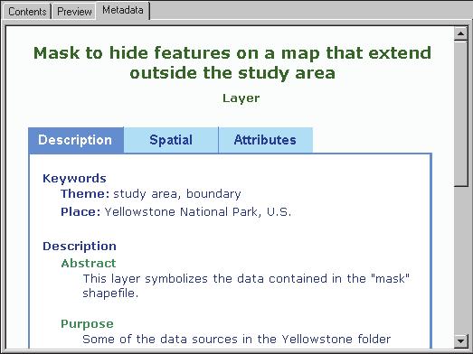 Now there is just one thing missing from the layer s metadata a thumbnail describing how the layer will appear when added to a map. Creating thumbnails for data sources and layers is a manual process.