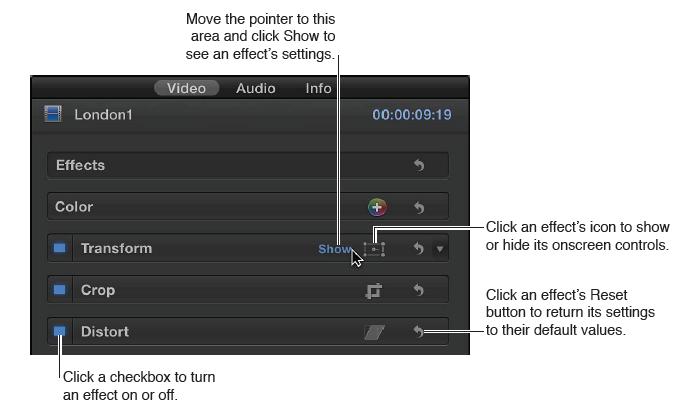 click the checkbox again to turn the effect back on, making it easy to compare how the clip looks with and without the effect.
