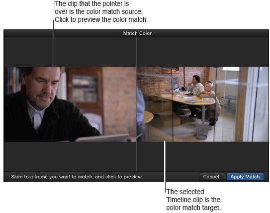 6.2 Match color between clips automatically Your project likely uses video from a wide variety of sources.